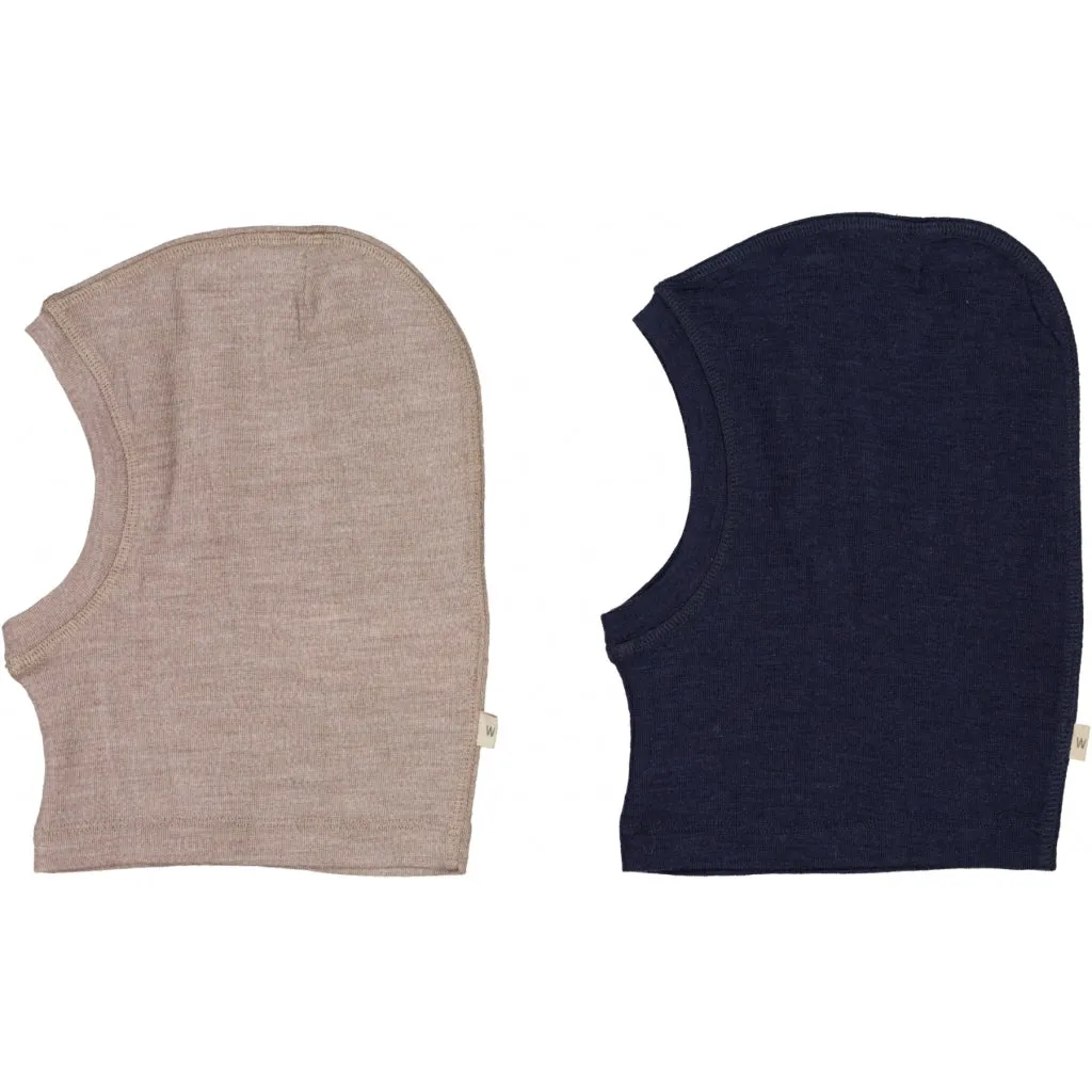 2 Wool Balaclava Kim - khaki navy