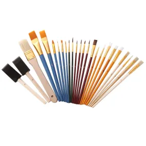 25 Multifunctional Oil Brush Set Student Art Oil Painting Supplies