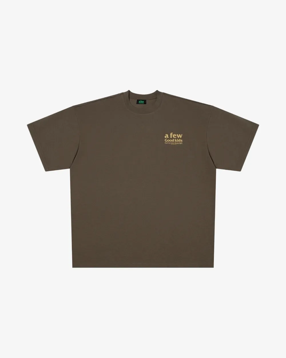 A FEW GOOD KIDS SS23 BASIC LOGO KHAKI TEE