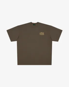 A FEW GOOD KIDS SS23 BASIC LOGO KHAKI TEE