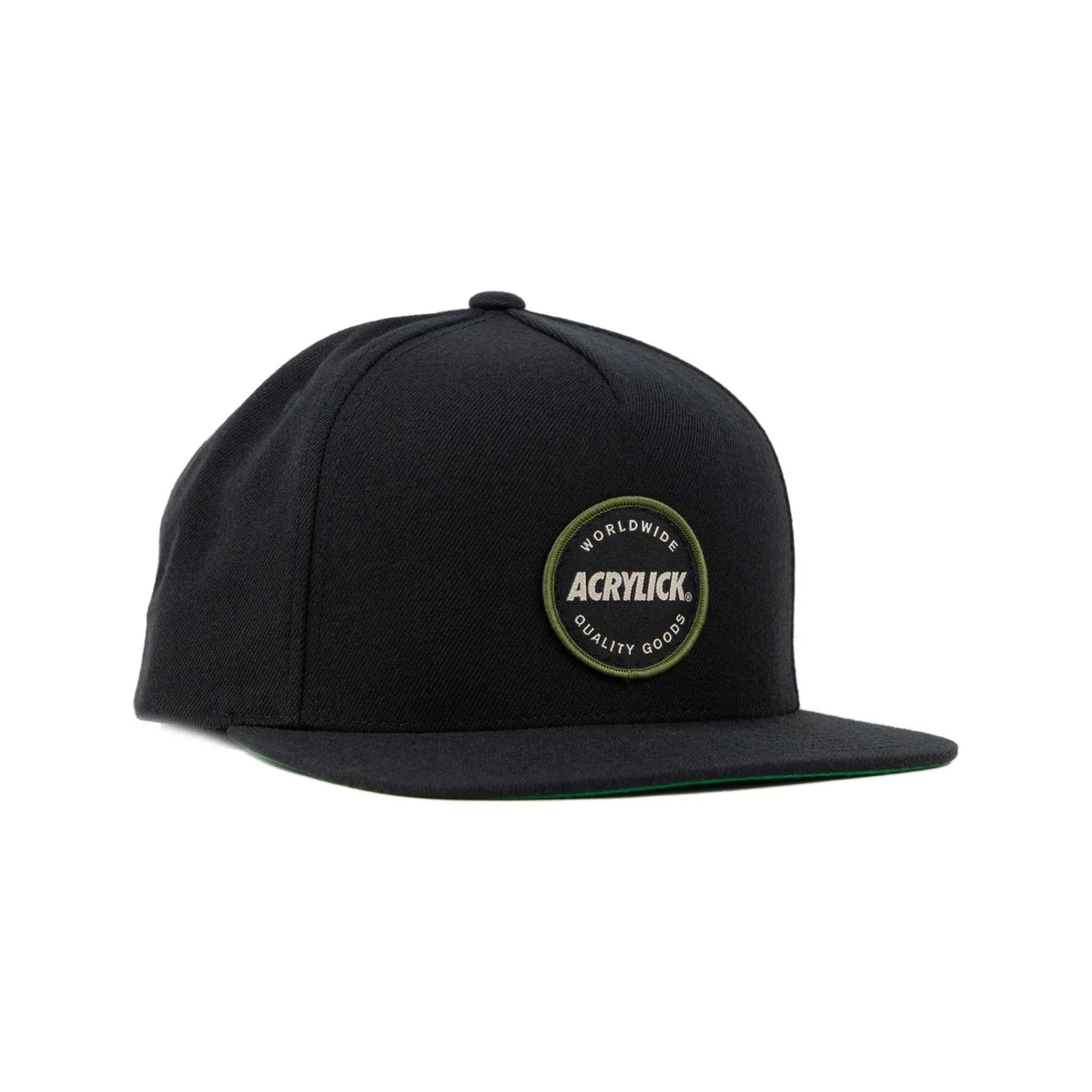 Acrylick Worldwide Snapback Cap, Black