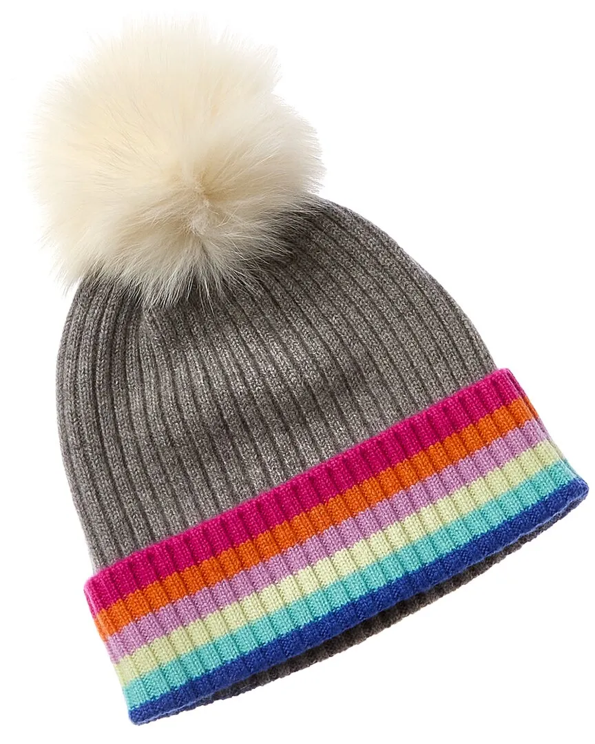 Alashan Rainbow Tipped Cashmere Hat