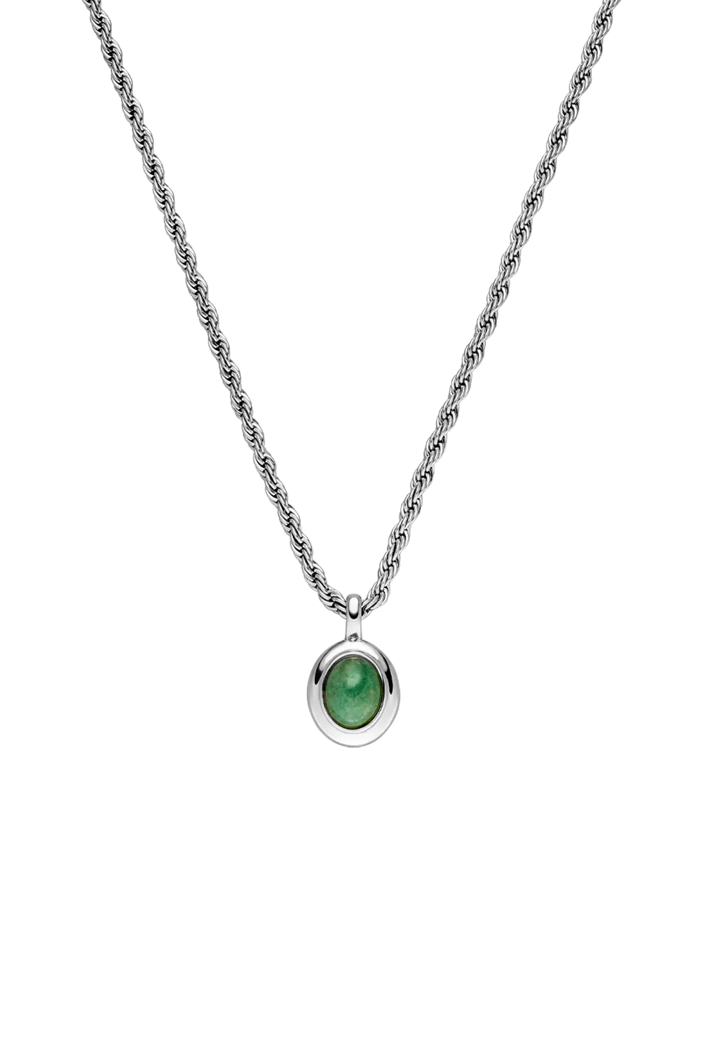 Aventurine Necklace Silver