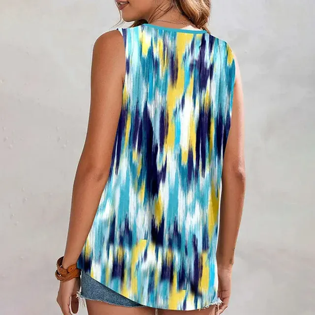 BerryBetty - Casual Tie-Dye Tank Top