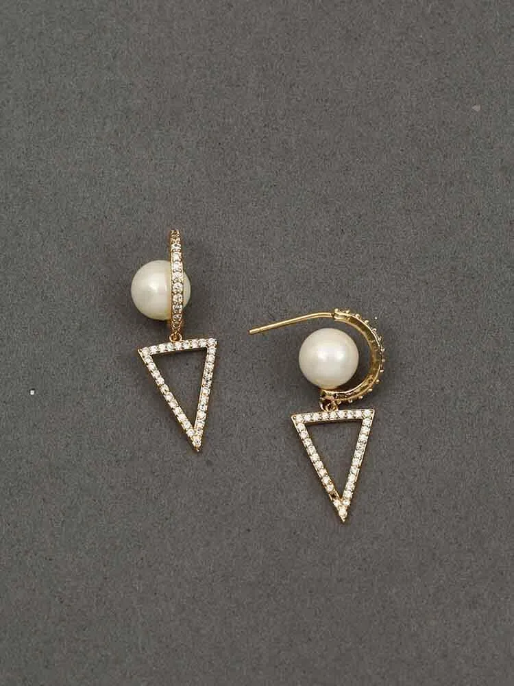 Binita Pearls Dangler Earrings