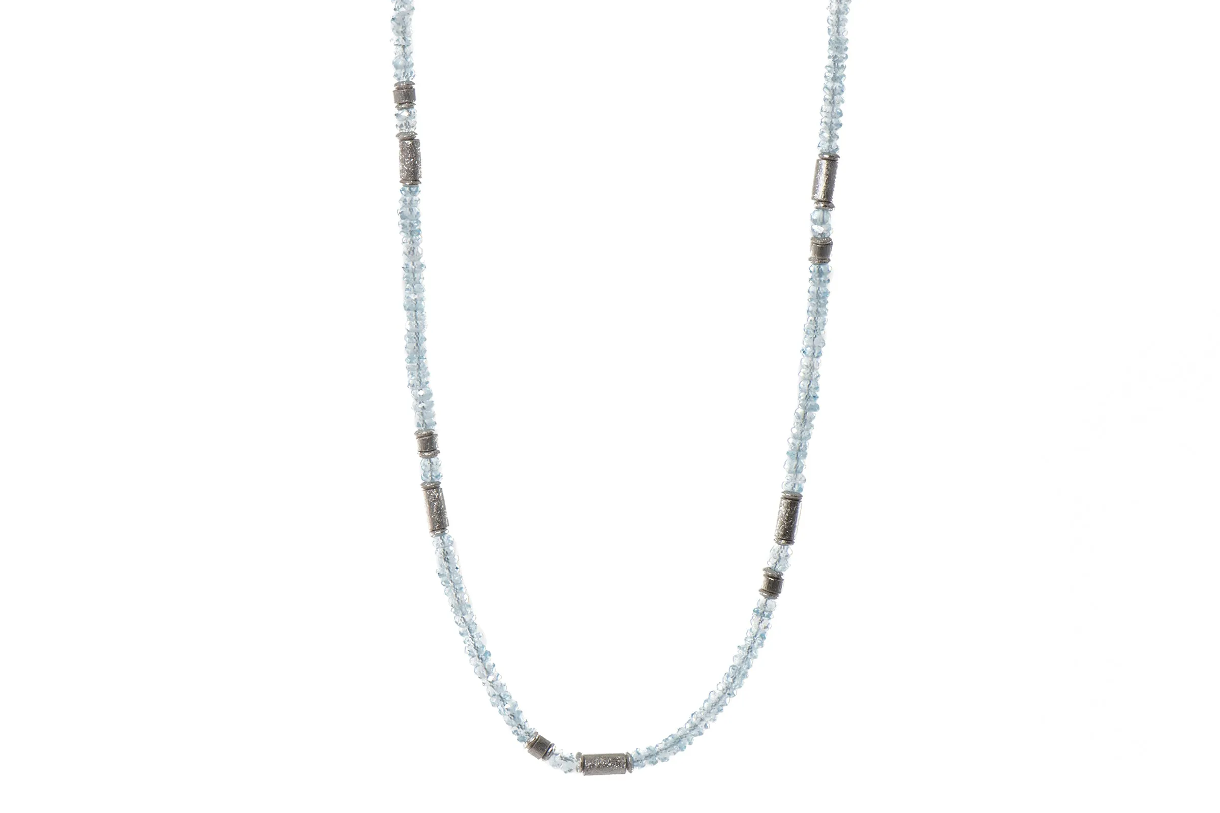 Blue Topaz 3mm Necklace 24K Fair Trade Gold Vermeil