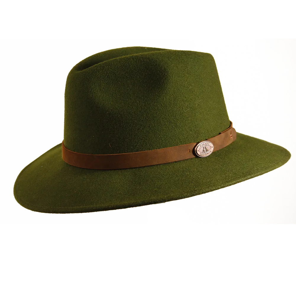 Clancy Wool Felt Hat In Loden Green