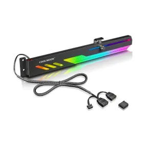 COOLMOON GT8 Horizontal GPU Support Bracket Colorful 5V A-RGB - Black