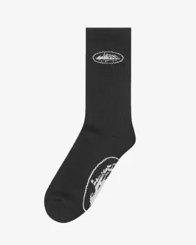 CORTEIZ ALCATRAZ SOCKS BLACK 1 PAIR