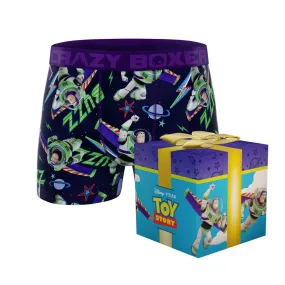 CRAZYBOXER Pixar Toy Story Buzz Men's Boxer Briefs (Creative Packaging)