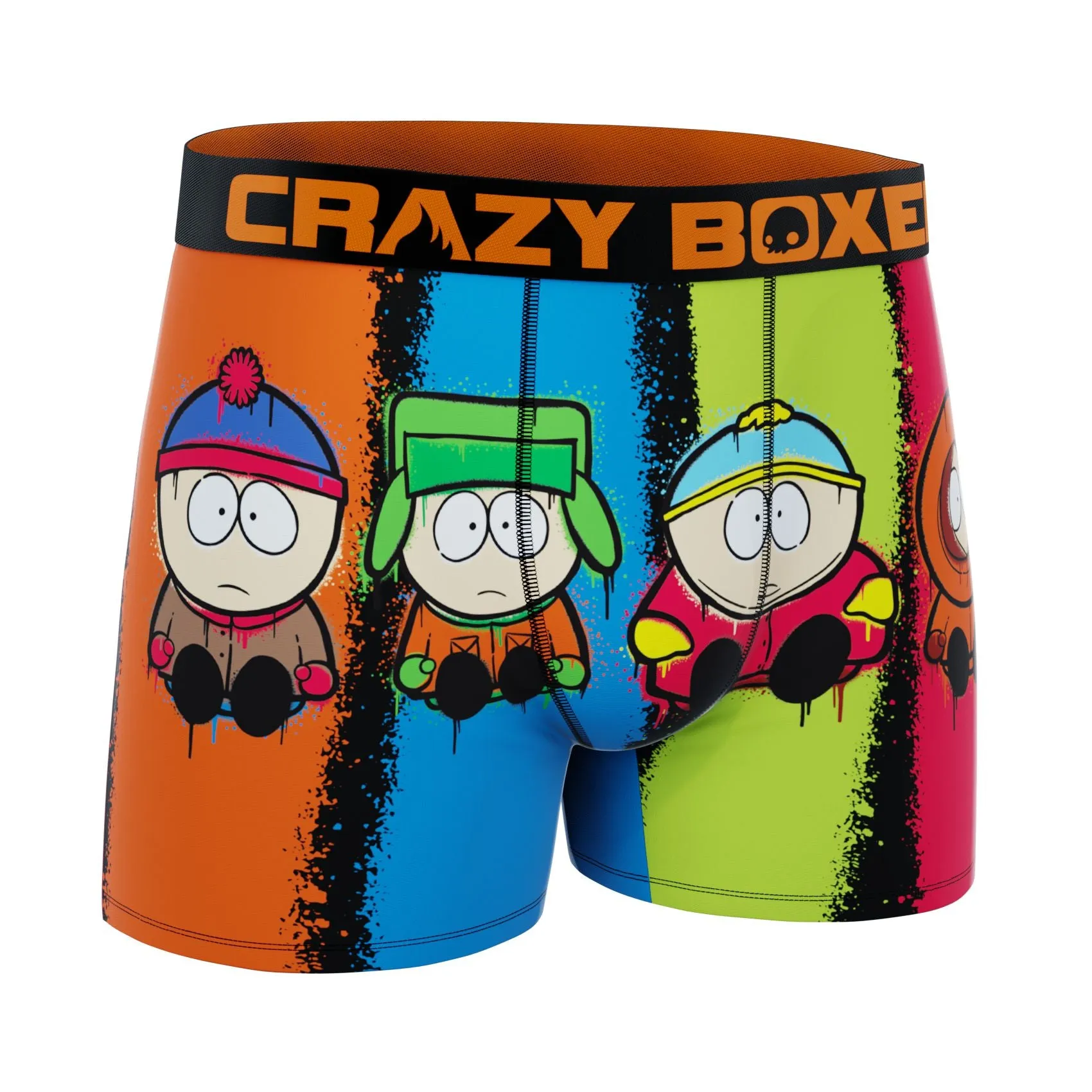 CRAZYBOXER South Park Colorful Characters Men's Boxer Briefs (Creative Packaging)