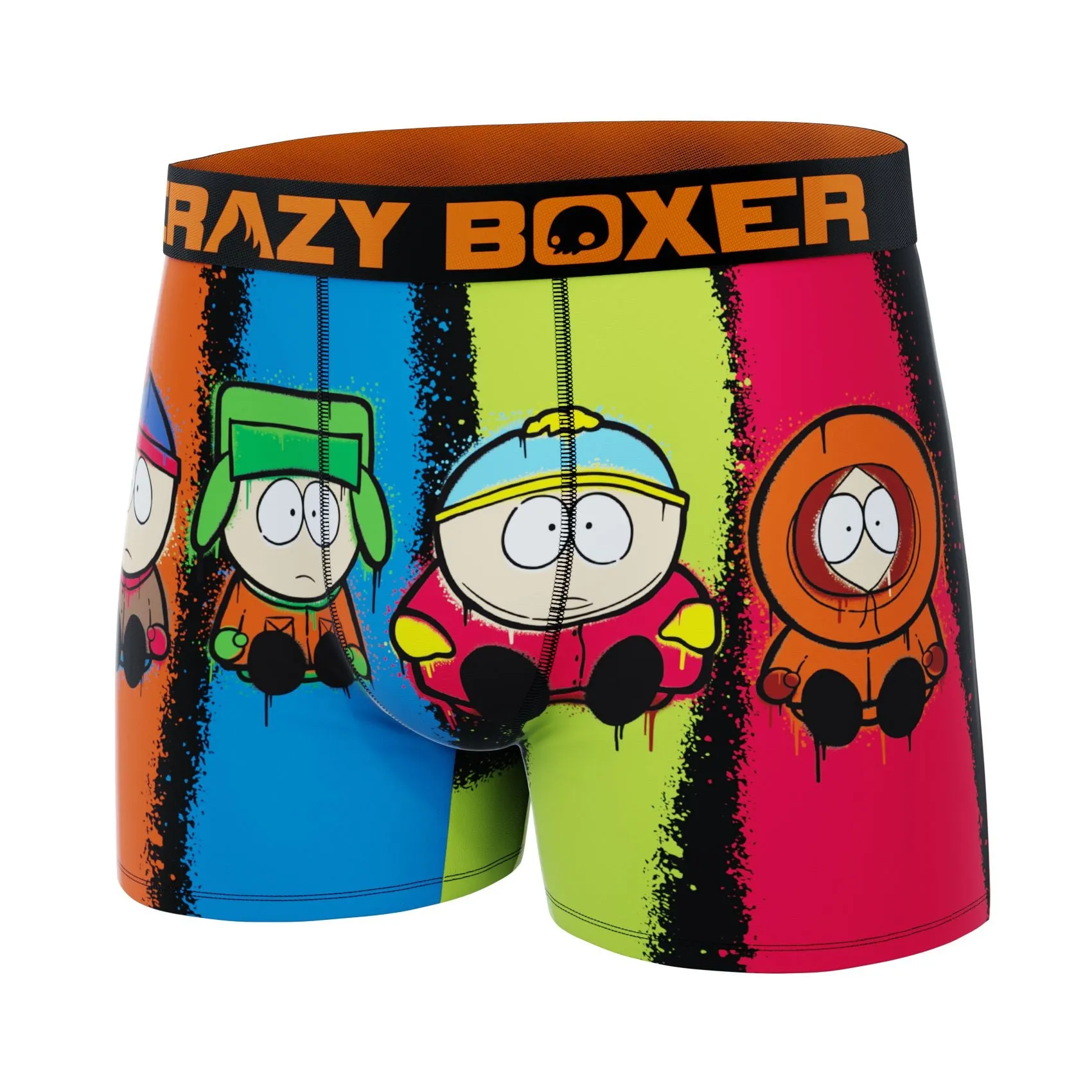 CRAZYBOXER South Park Colorful Characters Men's Boxer Briefs (Creative Packaging)