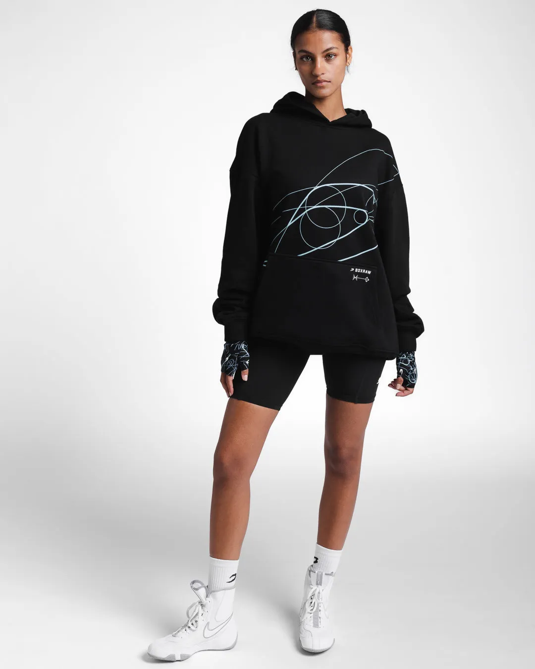 Disciplined Thought/Action Oversized Hoodie - Black