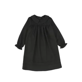 dress wool peter pan collar - hunter green