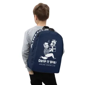 DROP IT BOB! (NAVY) Minimalist Backpack