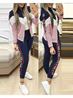 Fashion Tracksuit 2 Piece Set