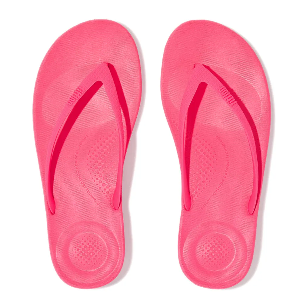 FitFlop IQushion Ergonomic Pop Pink Flip-Flops