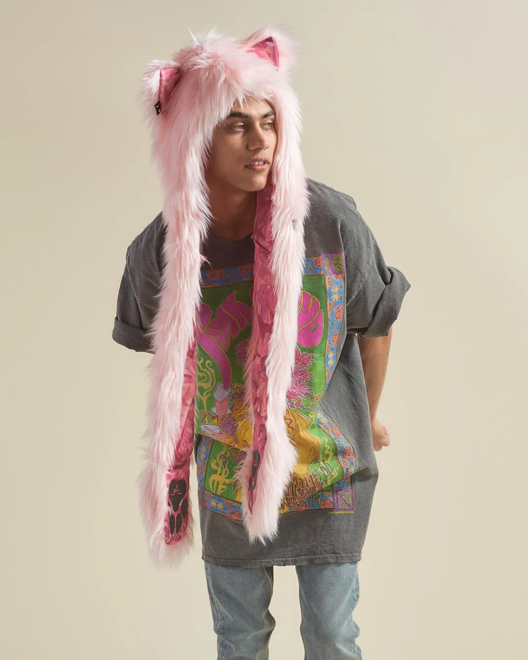 Flamingo Wolf Collector Edition Faux Fur Hood | Men's