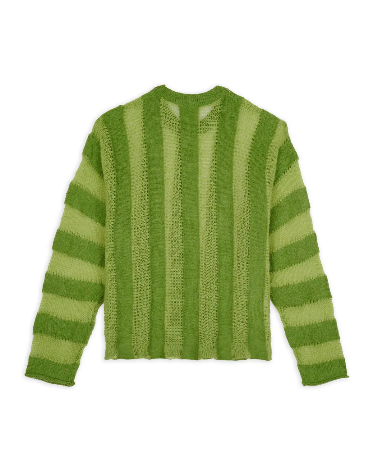 Fuzzy Threadbare Sweater - Green