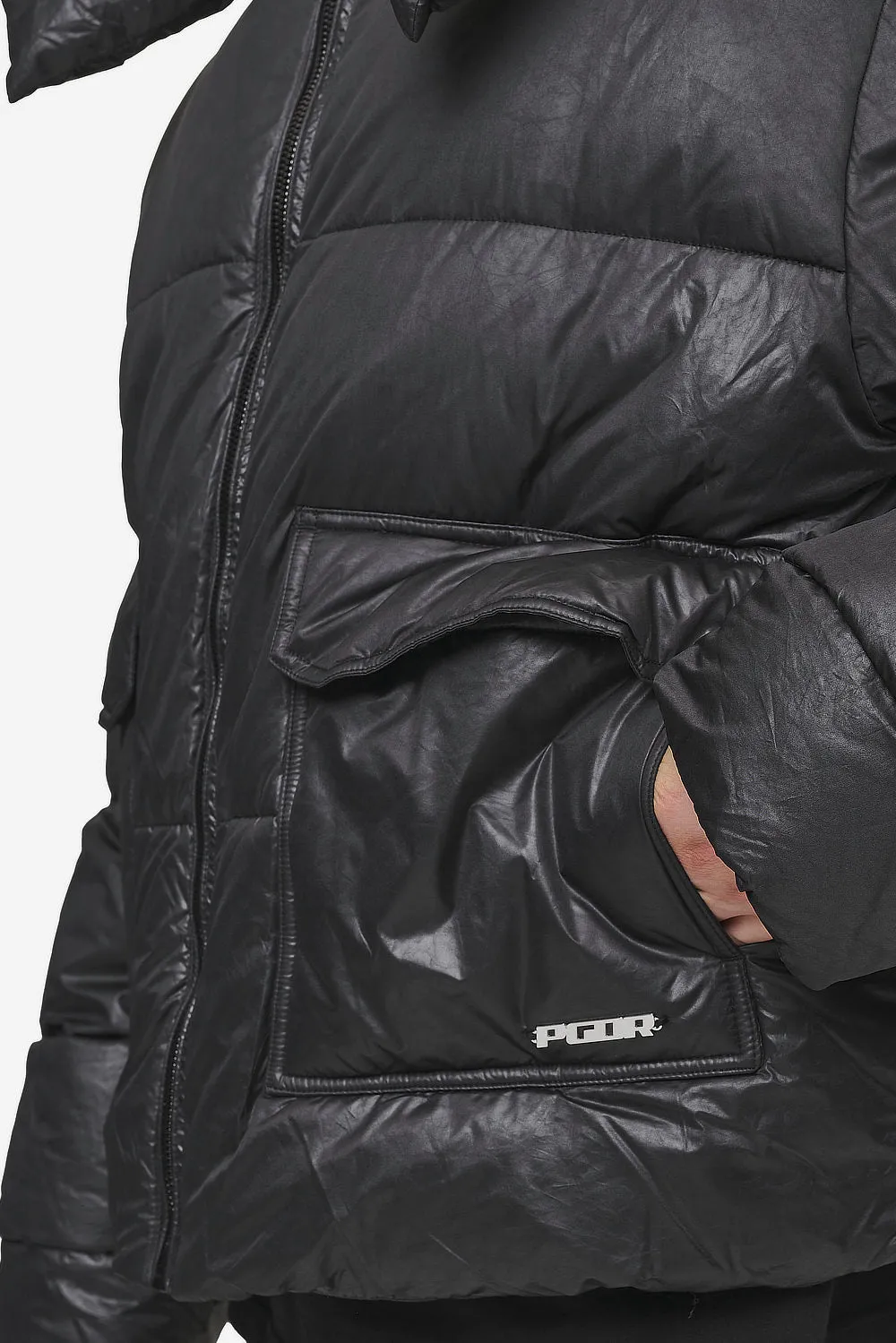 Garrick Vintage Oversized Puffer Jacket Black