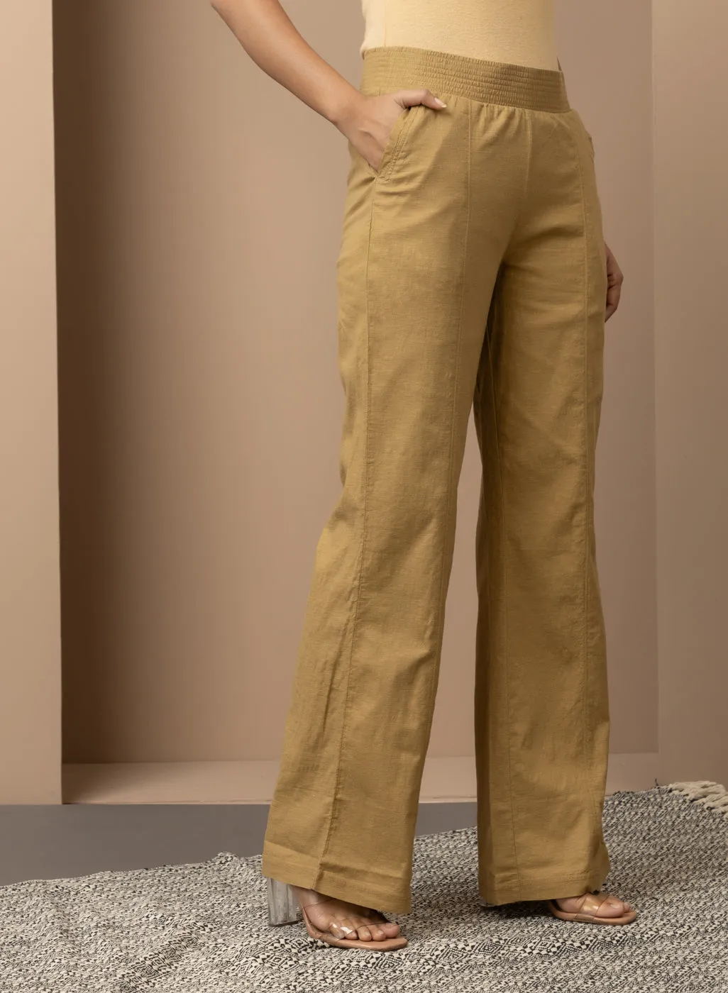 Golden Long Plan Pant