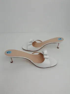 Kate Spade NEW YORK White Leather Mule Size 7.5