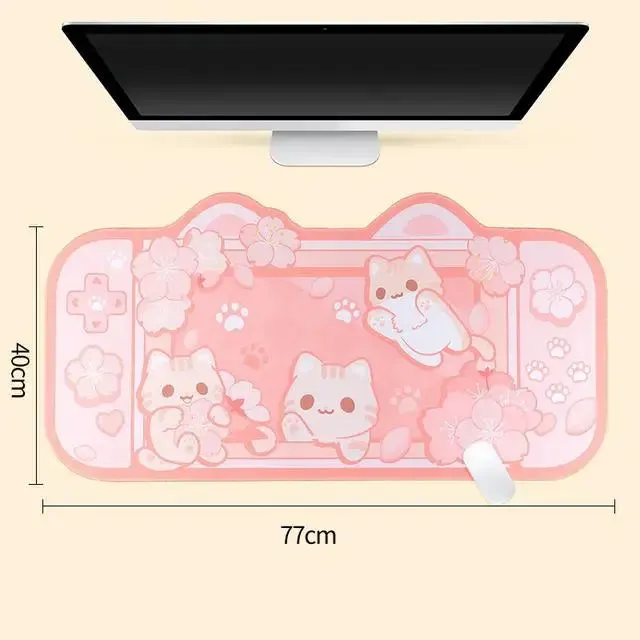 Kawaii Pink Gaming Mat