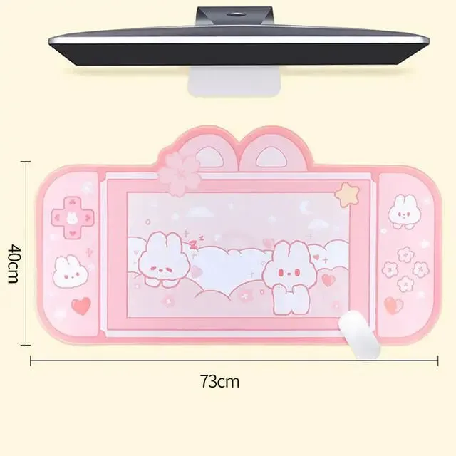 Kawaii Pink Gaming Mat