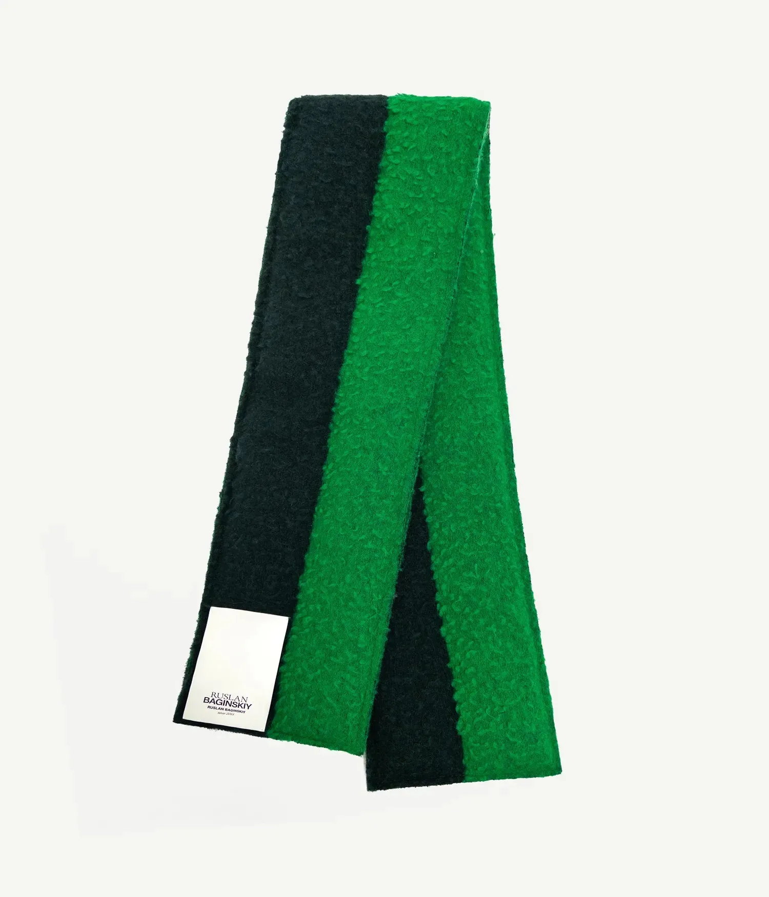 Logo-Patch Two-colored Scarf