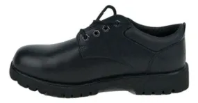 Men's JACATA •Low-Cut Work Oxford•  8653 Black Smooth Leather