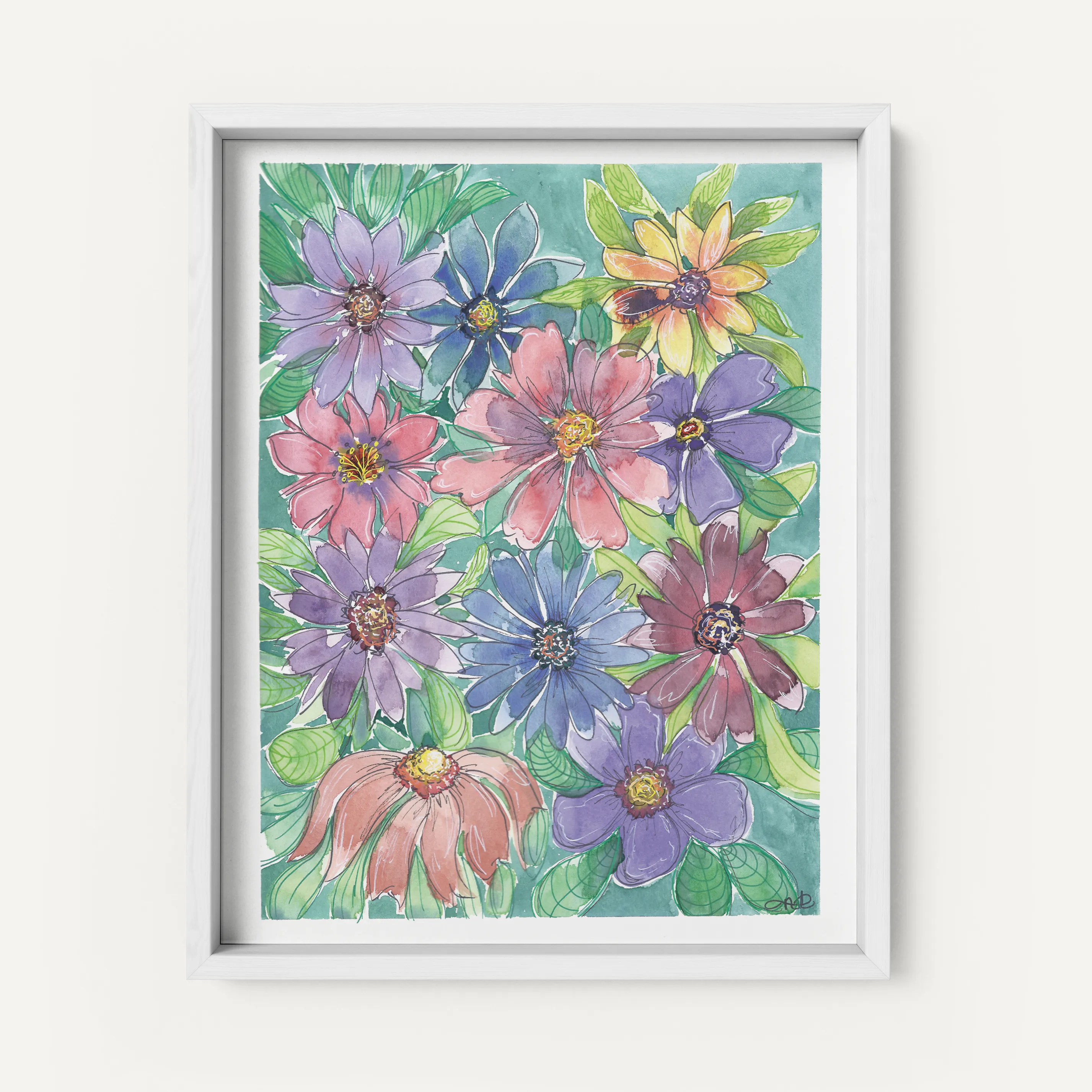 "Colorful Florals" - Fine Art Print