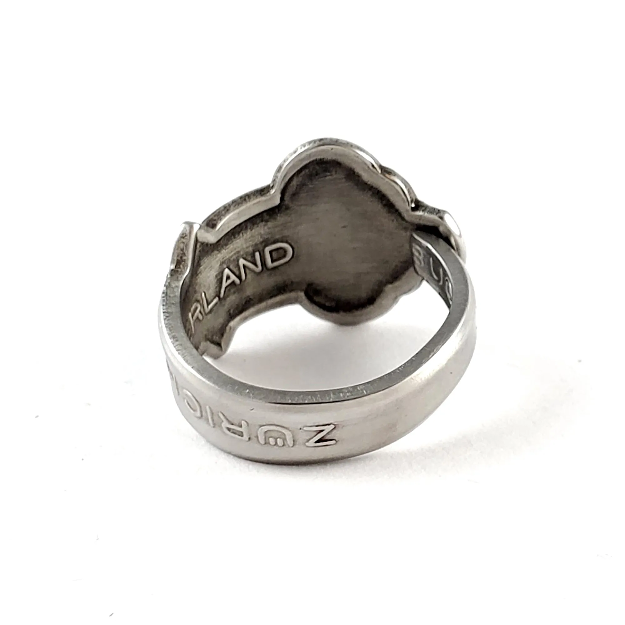 Rolex Tree Zurich L Stainless Steel Spoon Ring