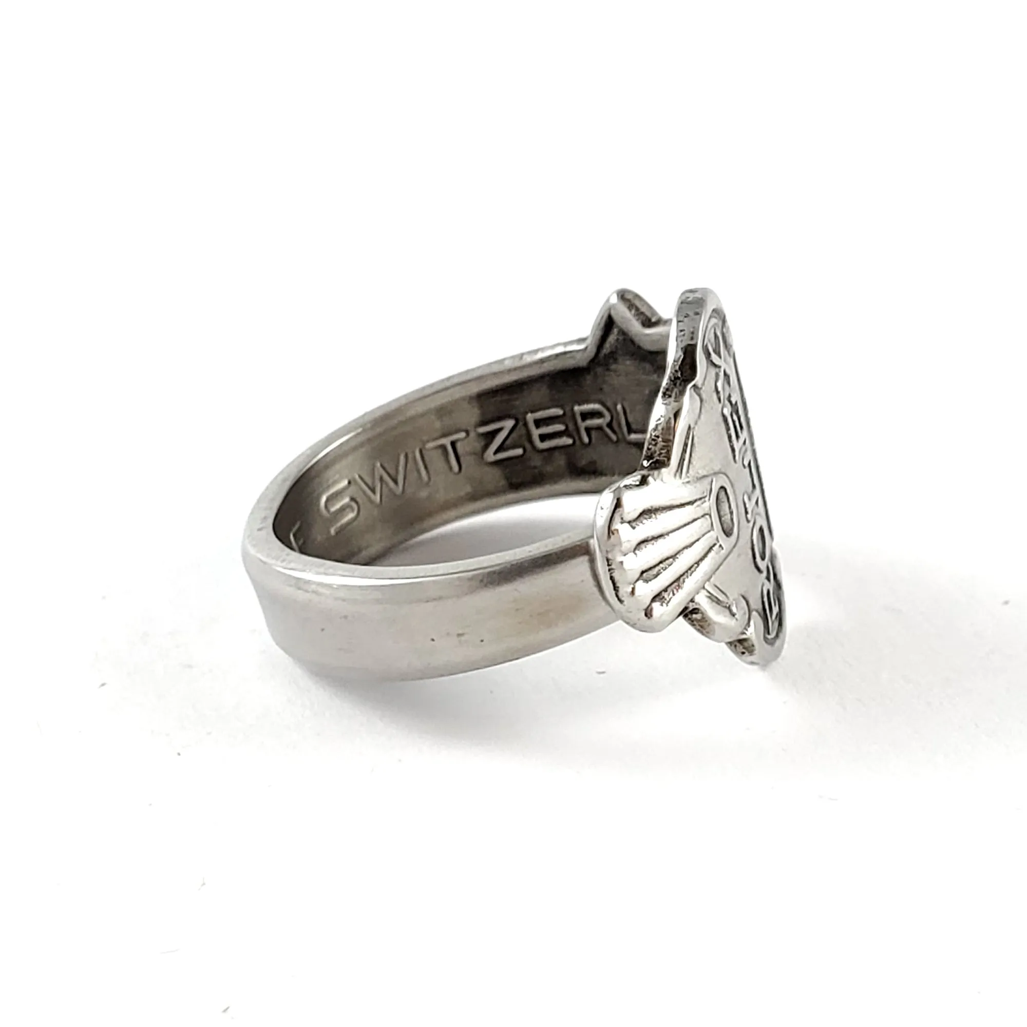 Rolex Tree Zurich L Stainless Steel Spoon Ring