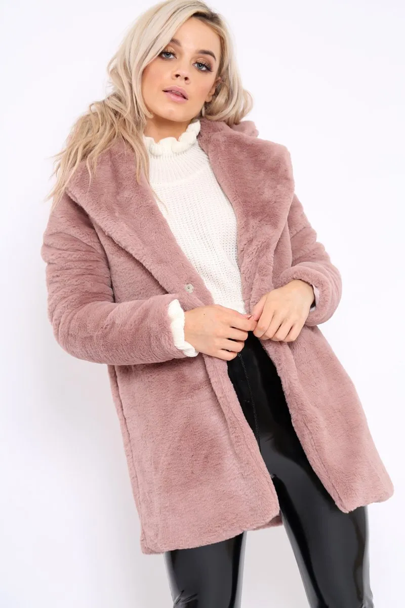 Rose Faux Fur Coat - Kinleigh