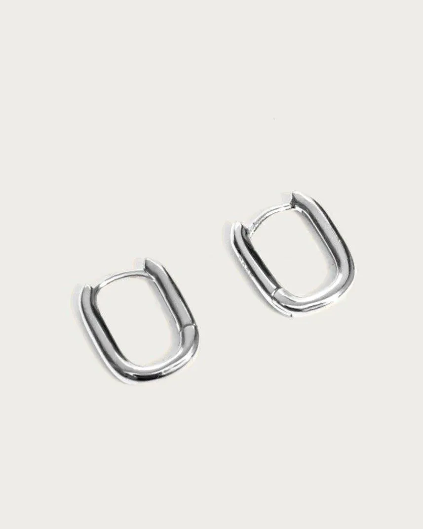 Silver Link Earrings