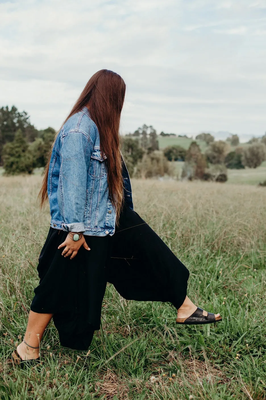 True Black Tie Up Jumpsuit