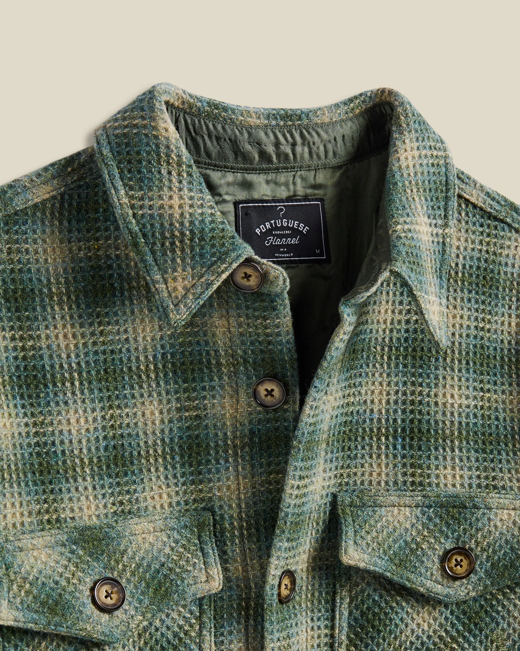 Waffle Overshirt - Green