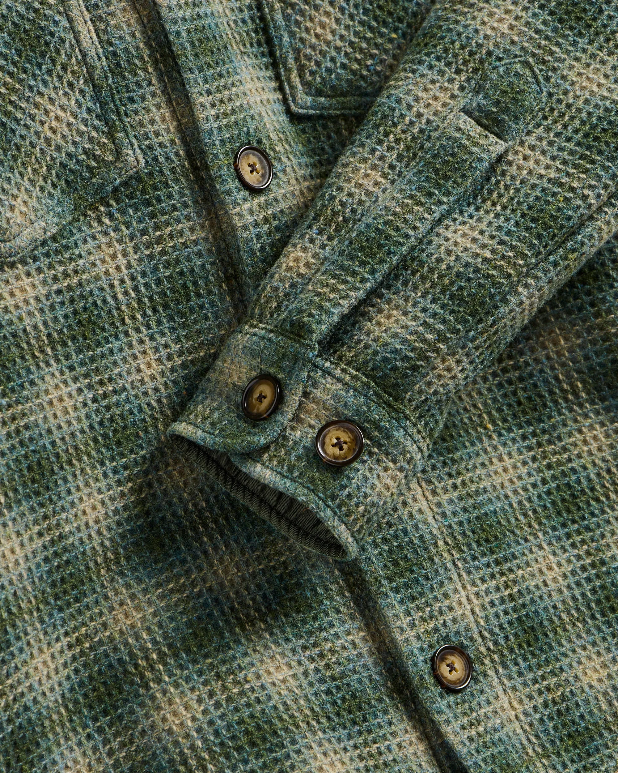 Waffle Overshirt - Green