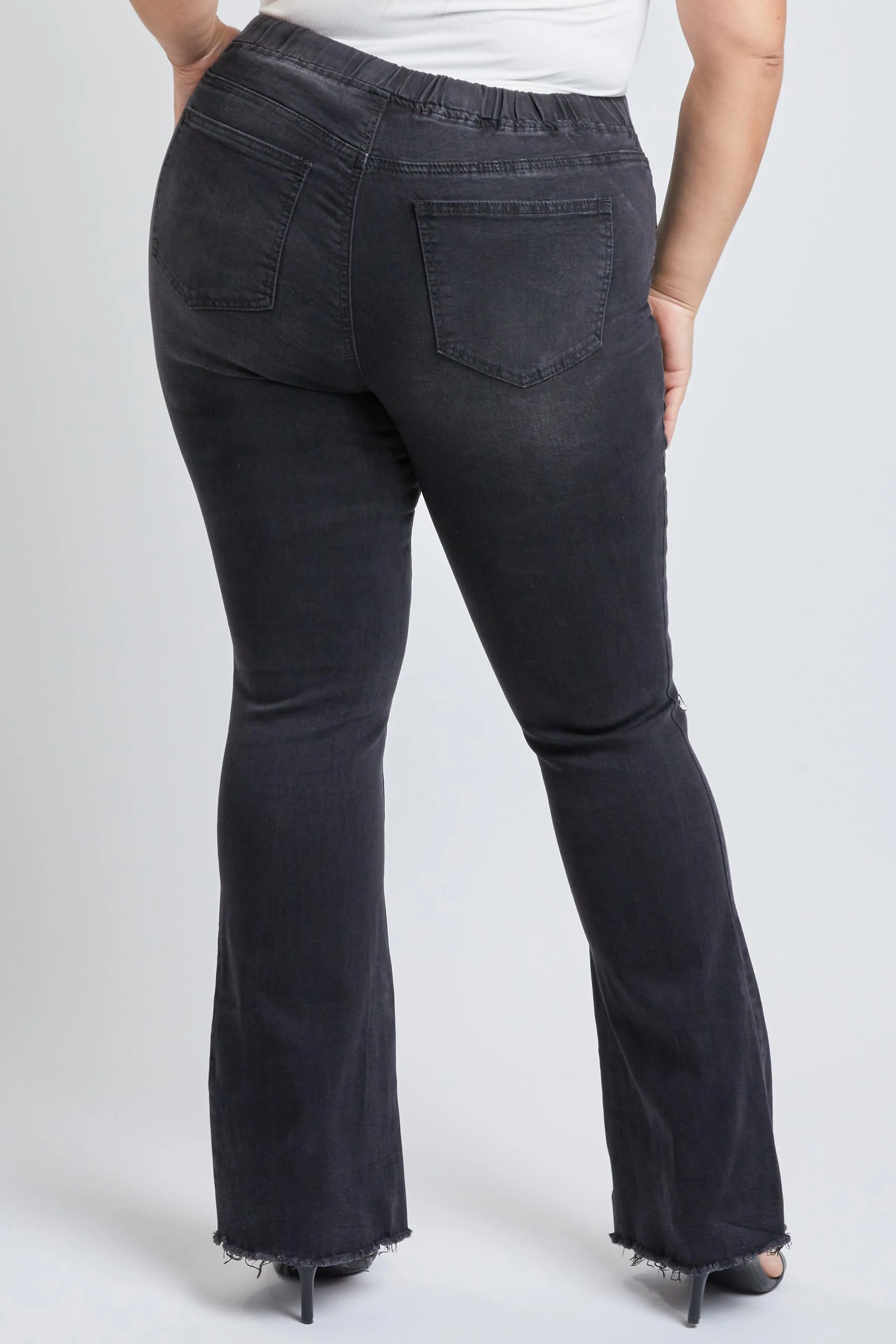 Women's Plus  Flare Raw Hem Jogger - Sale